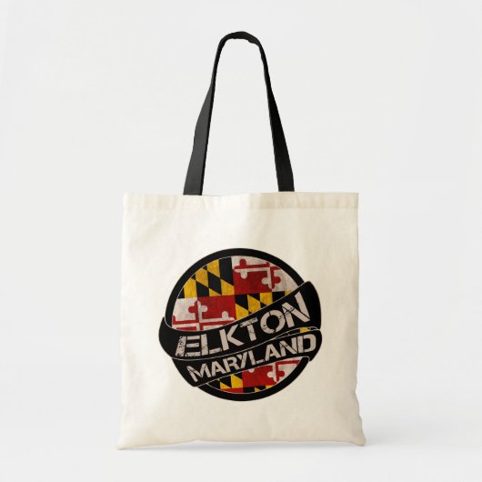 Elkton Maryland vlag canvas tas (Voorkant)