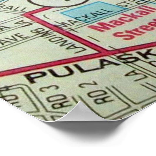 Elkton, MD  Map Poster (Hoek)