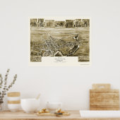 Elkton, MD Panoramic Map - 1907 Poster (Keuken)