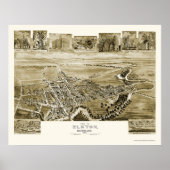 Elkton, MD Panoramic Map - 1907 Poster (Voorkant)