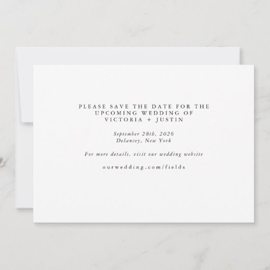 ELLA 3 Foto Sla de datum op Save The Date (Achterkant)