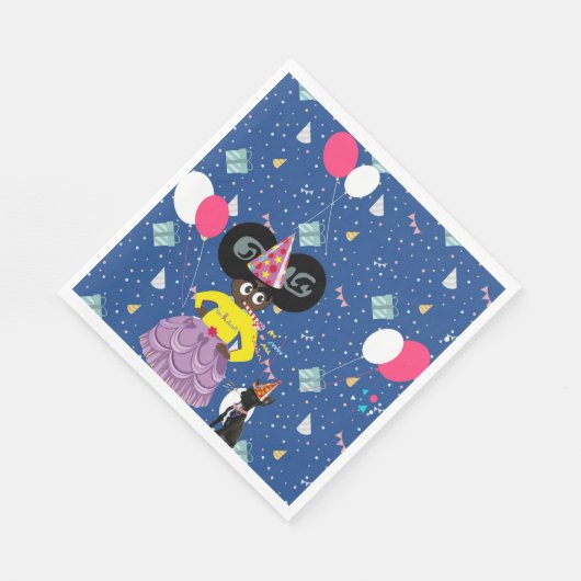 Ella B. Jenkins party servet blauw (Hoek)