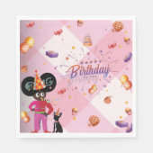 Ella B. Jenkins Roze feestservetten Servet (Voorkant)