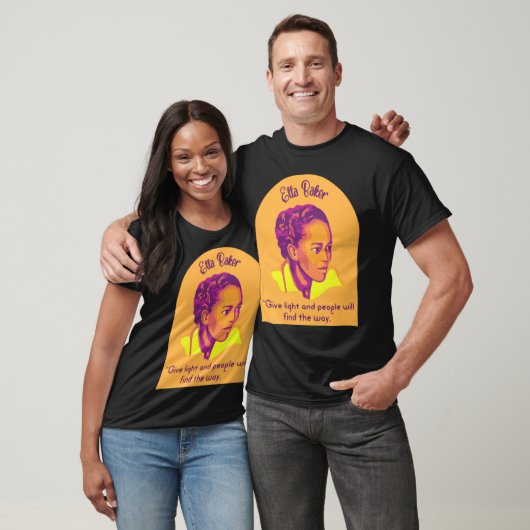Ella Baker Portrait en Quote T-shirt (Unisex)
