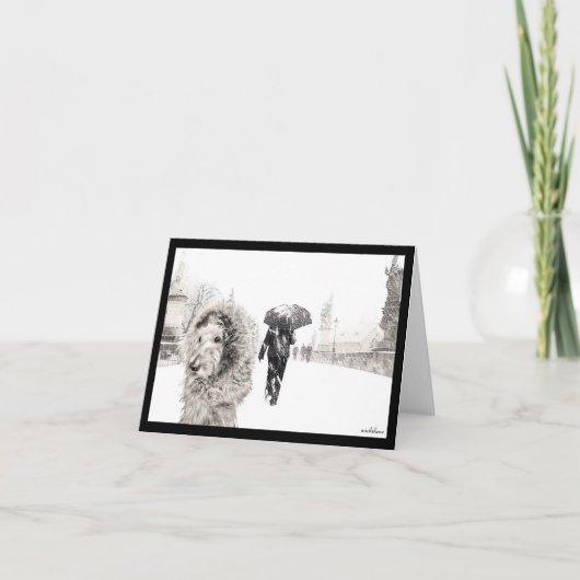 Ella Bella Banana op de Charles Bridge, Praag Bedankkaart (Voorkant)