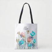 Ella Bloemendrieletter  Tote Bag (Voorkant)