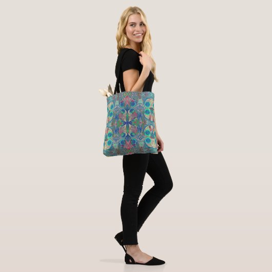 Ella Blue Tote Bag (Op model)