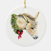Ella de Kerst-ezel Keramisch Ornament (Achterkant)