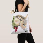 Ella de Kerst-ezel Tote Bag (Dichtbij)