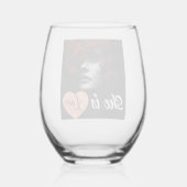 Ella es Amor Wijnglas Zonder Voet (Achterkant)