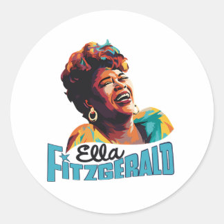 Ella Fitzgerald Ronde Sticker