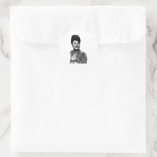 Ella Fitzgerald Ronde Sticker (Tas)
