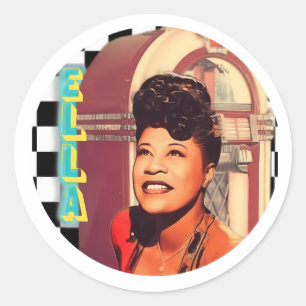 Ella Fitzgerald Ronde Sticker
