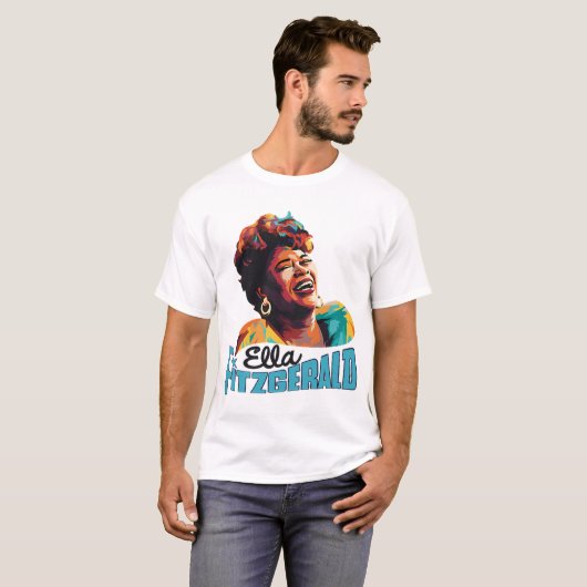 Ella Fitzgerald T-shirt (Voorkant volledig)