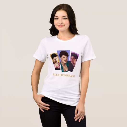 Ella Fitzgerald Tri-Blend Shirt (Voorkant volledig)