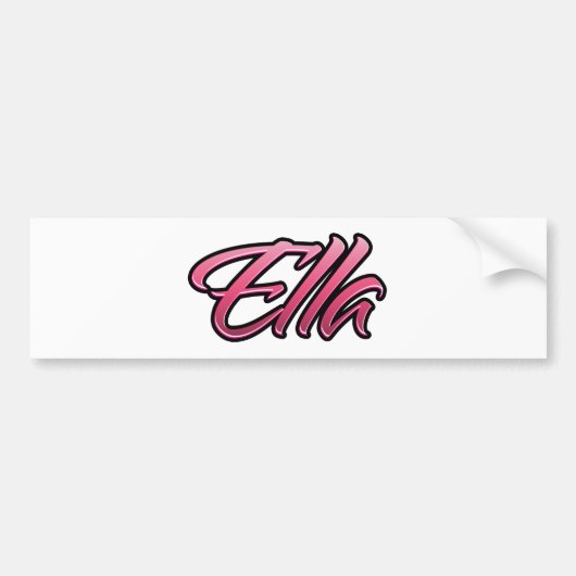 Ella fred roze Aufkleber Sticker (Voorkant)