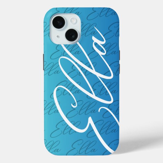 Ella Herhalende Naam Patroonontwerp Case-Mate iPhone Case (Achterkant)