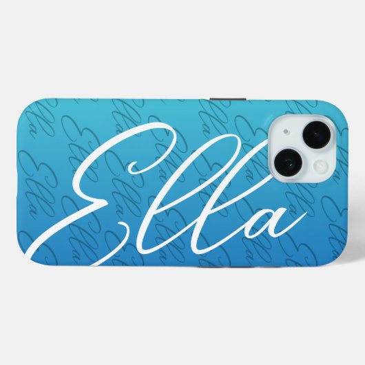 Ella Herhalende Naam Patroonontwerp Case-Mate iPhone Case (Achterkant (horizontaal))