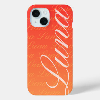 Ella Herhalende Naam Patroonontwerp iPhone 15 Case
