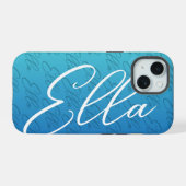 Ella Herhalende Naam Patroonontwerp iPhone 15 Case (Achterkant horizontaal)