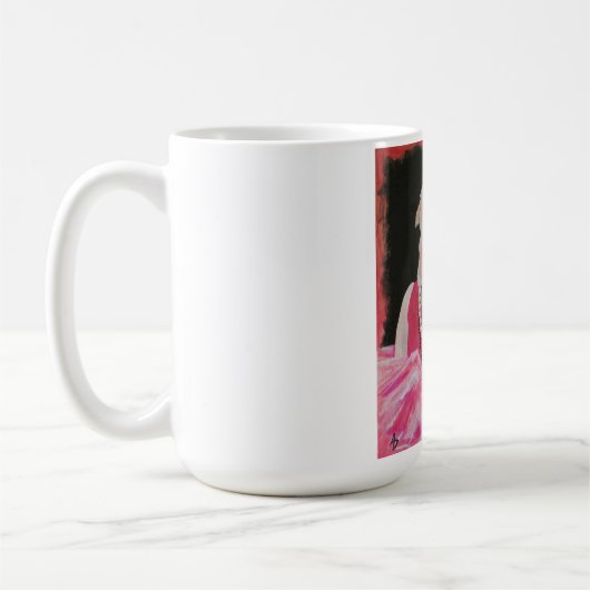 Ella  in de mok Roze koffie (Links)