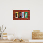 ELLA Licentie Bord Lettering Name Sign Poster (Keuken)