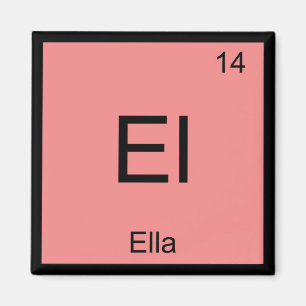 Ella Name Chemistry Element Periodieke Tabel Magneet