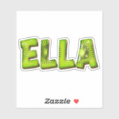 Ella Name Kiwi Design Aufkleber Sticker (Vel)