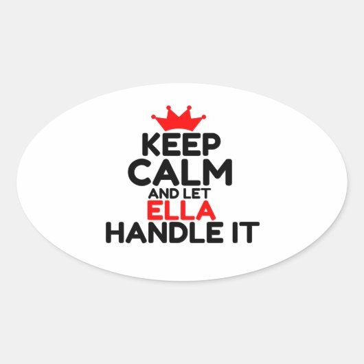 ELLA OVALE STICKER (Voorkant)