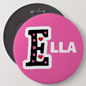 Ella Ronde Button 6,0 Cm (Voorkant /achterkant)