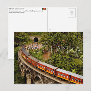 Ella, Sri Lanka Reisansichtkaart Briefkaart