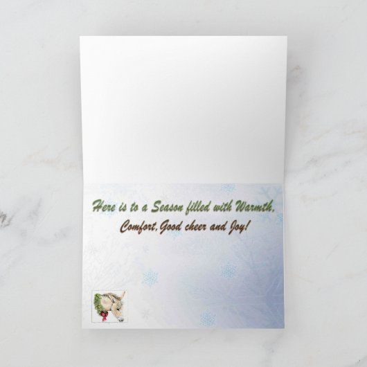 Ella the Christmas Donkey Kaart (Binnen)