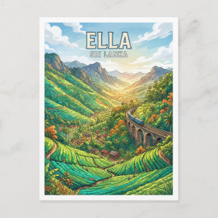 Ella Thee Land Sri Lanka Briefkaart