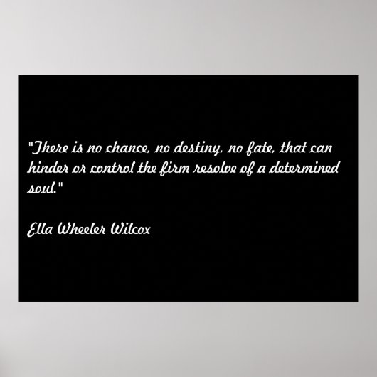 Ella Wheeler Wilcox Poster (Voorkant)