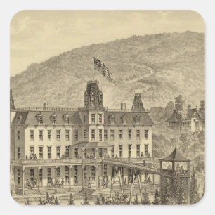 Ellanova Springs 10 mijl van Pittsburgh Vierkante Sticker