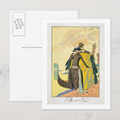 Elle et Lui, 1921 (pochoir print) Briefkaart (Voorkant / Achterkant)