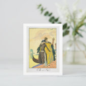 Elle et Lui, 1921 (pochoir print) Briefkaart (Staand voorkant)