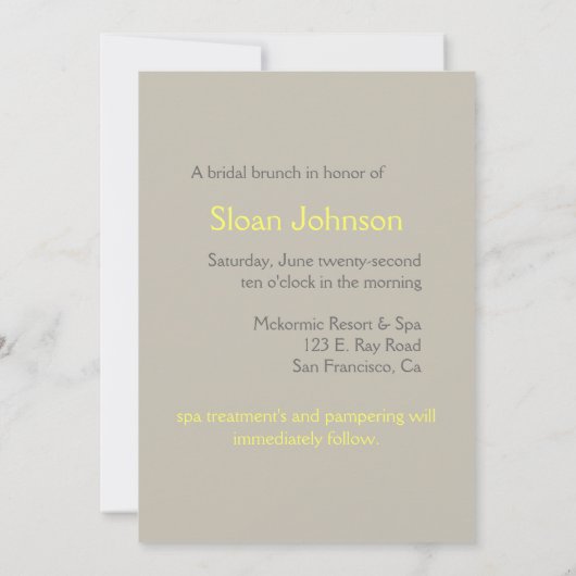 Elle Invitation Kaart (Achterkant)