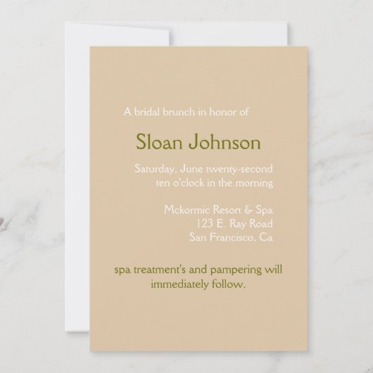 Elle Invitation Kaart (Achterkant)