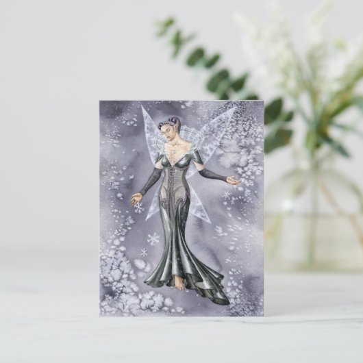 Elle neige briefkaart (Staand voorkant)