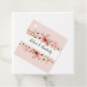 ELLE roze bloem elegante bruiloft Bedankjes Labels (In situ)