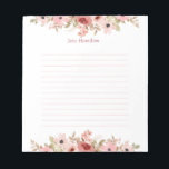 ELLE roze bloem elegante voering Notitieblok<br><div class="desc">Gemaakt voor jou!</div>