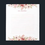 ELLE roze bloem elegante voering Notitieblok<br><div class="desc">Gemaakt voor jou!</div>