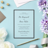 Elle Simple Modern Wedding Acryl Uitnodigingen (Insitu (Huwelijk))