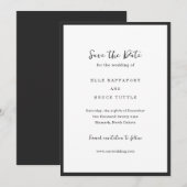 Elle Simple Modern Wedding Save The Date (Voorkant / Achterkant)