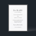 Elle Simple Modern Wedding Save The Date<br><div class="desc">Moderne bruiloft slaan de datum op met een eenvoudig ontwerp met uw evenementdetails omgeven door een dunne rand.</div>