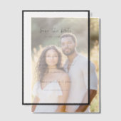 Elle Simple Modern Wedding Save the Date Vellum Uitnodigingen (Offset (Koppel))