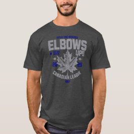 Ellebogen omhoog! Boven de planken Canadese Hockey T-shirt
