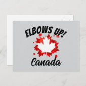 Ellebogen omhoog! Canada Briefkaart (Voorkant / Achterkant)