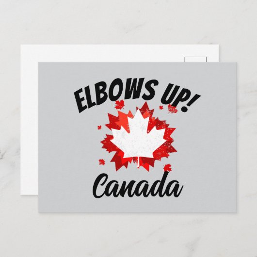 Ellebogen omhoog! Canada Briefkaart (Voorkant / Achterkant)